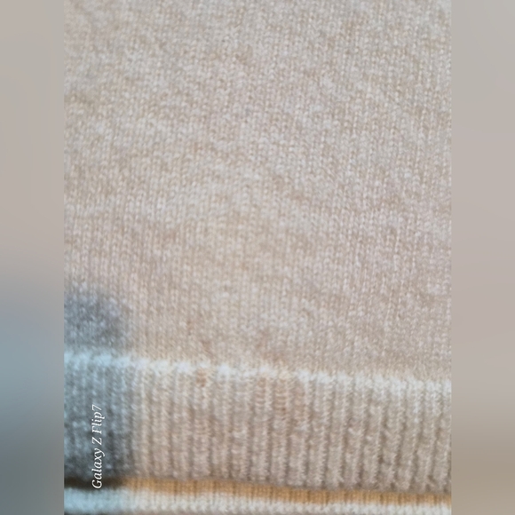 ​Talbots Petite Pure Cashmere Cowl Neck Sweater - Cream/Ivory 16P - Picture 11 of 12